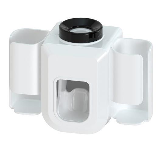 Creative nástěnný automatický dávkovač zubní pasty Držák zubního kartáčku Vytlačovač zubní pasty pro rodinnou sprchovou koupelnu