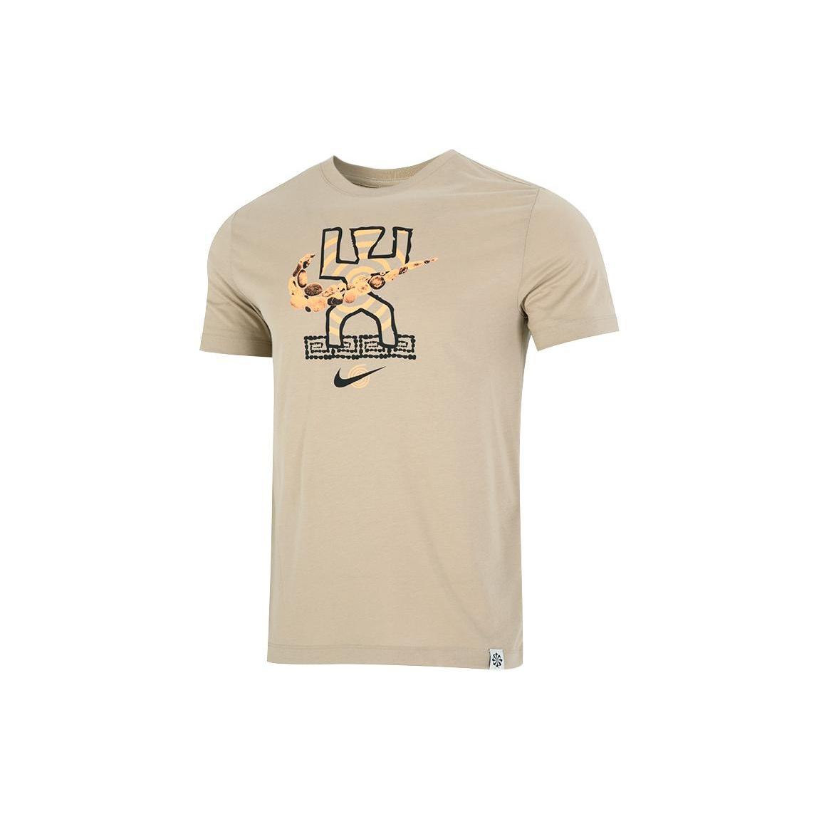 Men s Nike Dri-FIT Logo Cartoon Printing Round Neck Short Sleeve Lime Grey T-Shirt DR7574-250 L