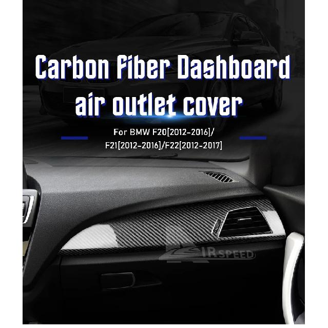 Hard Dry Carbon Fiber For BMW F20 F21 F22 1 2 Series 2012 2013 2014 2015 2016 Car Dashboard Panel Air Outlet Sticker LHD RHD