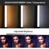 Ruční RGB světelná trubice LED video světelná tyč 2500KCelsius5500KCelsius9900K Stmívatelná 7 barevných světelných efektů Vestavěná baterie pro vlog živé vysílání