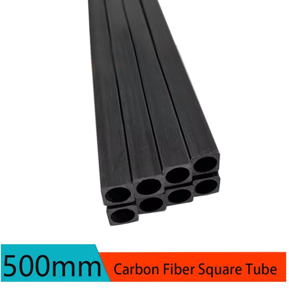 Carbon Fiber Square Tube 1/2/3pcs 2-10mm Outer Diameter X 500mm For Aerospace Robotics & Engineering Projects Durables & Rigid
