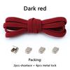 1 Pair Flat Shoe Laces For Sneakers Elastic Shoelaces Without Ties Press The Metal Lock Lazy Shoes Lace Rubber Band Accessories