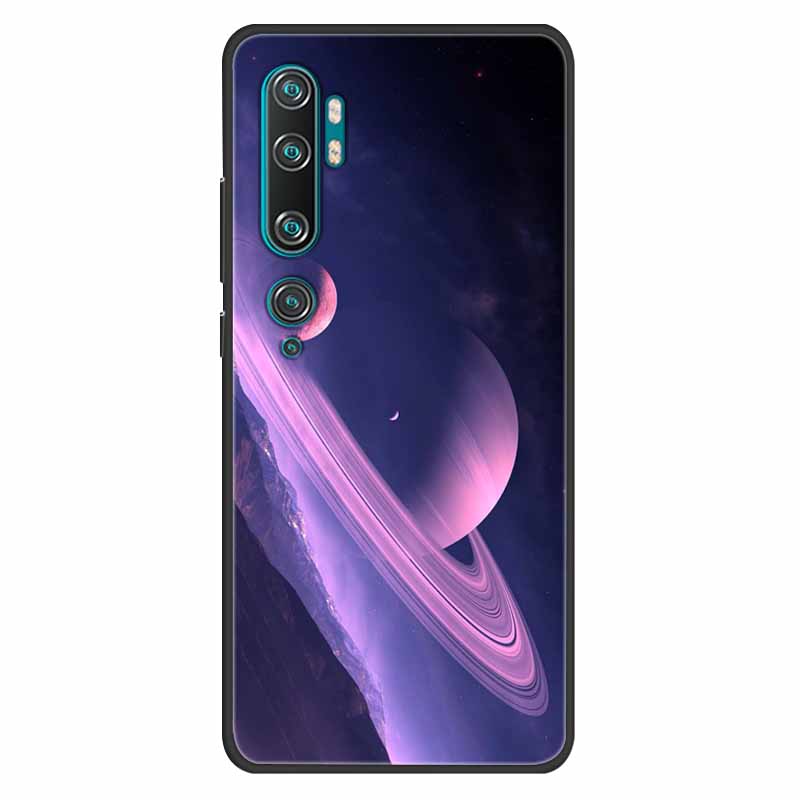 For Xiaomi Mi Note 10 Case Silicone Soft Owl Lion TPU Fashion Back Cover For Xiaomi Mi Note10 Cases Protective Printed Covers