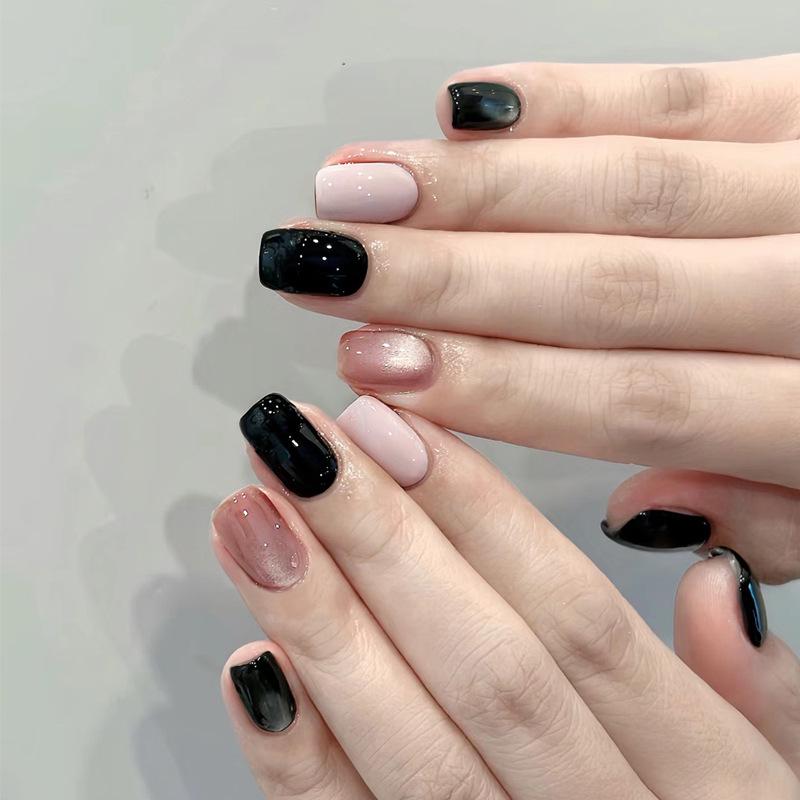 

Современные минималистичные типсы с цветными блоками - Короткий, высококлассный стиль для шикарного образа All Sizes (M/S/XS) Finished Strips 30 pieces/board