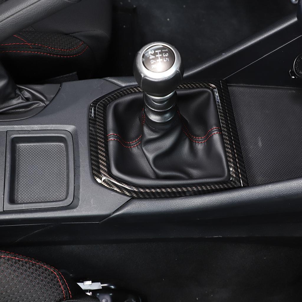 ABS Carbon Fiber Center Gear Shift Panel trim Cover for Subaru WRX VB MT -24