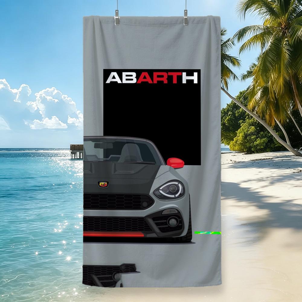 Marke Abarth Handtuch Mikrofaser Strandtuch, schnelltrocknend, sandfrei, ultrafeine Faser, super weich.