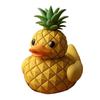 Fruit Duck Figurine Resin Fruit Themed Duckling Statue Peach Strawberry Duck