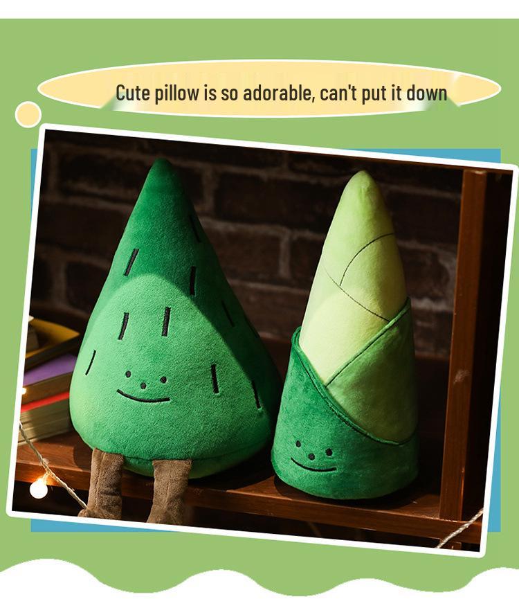 Cross-Border Cute Pine Tree Bamboo Shoot Plush Pillow Toy for Kids