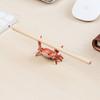 Funny Crab Desktop Pen Bracket Creative Weightlifting Crab Pen Bracket Desktop Ornaments Novelty Animal Design Single Pen Rack