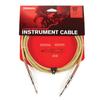 D'Addario Custom Series Braided Instrument Cable Tweed PW-BG-10TW (3.0m S-S) - Shielded Guitar Cable