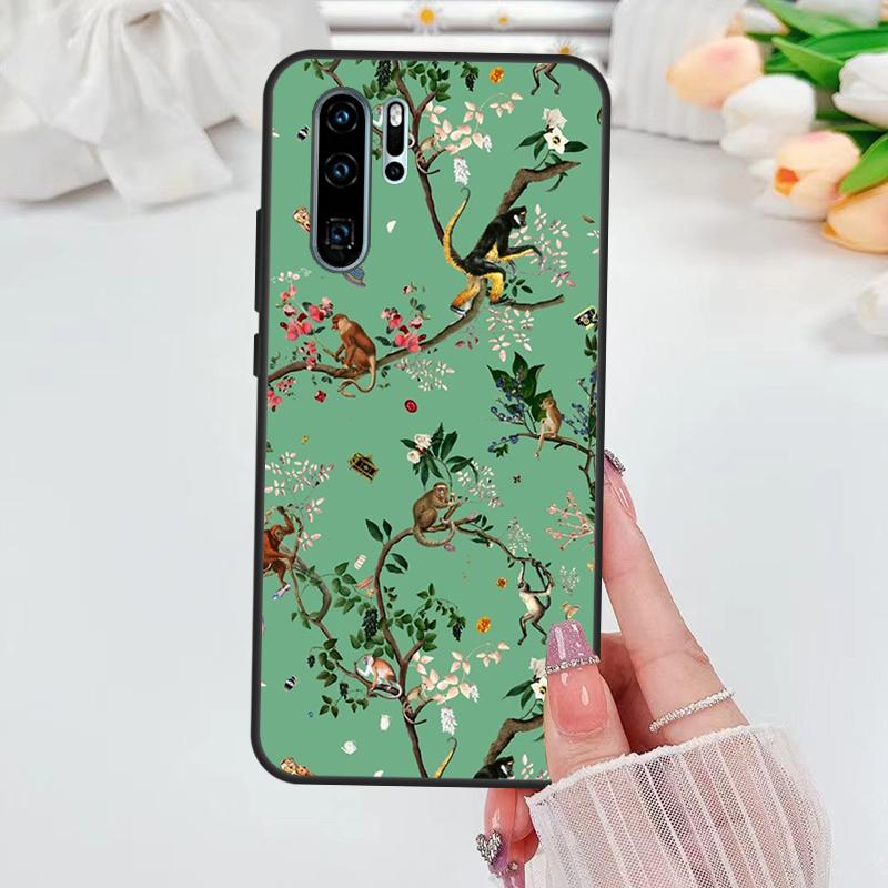 Tropical Flowers Case For Huawei Nova 5T 3i 7i 8i 11i 10 9 SE Y60 Y61 Y70 Y90 P20 P40 Lite P60 P30 Pro Cover