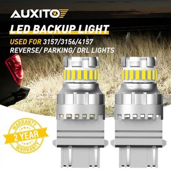 2Pcs AUXITO Pure Red 1156 LED Brake Tail Light Bulbs Error Free Anti Hyper Flash
