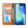 For iPhone Air Case Wallet Tri-Color Stitching Leather Phone Cover with Elastic Wristband