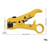 Universal Coaxial Wire Stripper Coaxial Cable Crimper Cutter for RG-59, RG-6, RG-7, RG-11, 4P/6P/8P