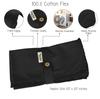 Vargottam Black Home Decor Parties Dinner Table Linen Re-Usable Napkins Set-Pack Of