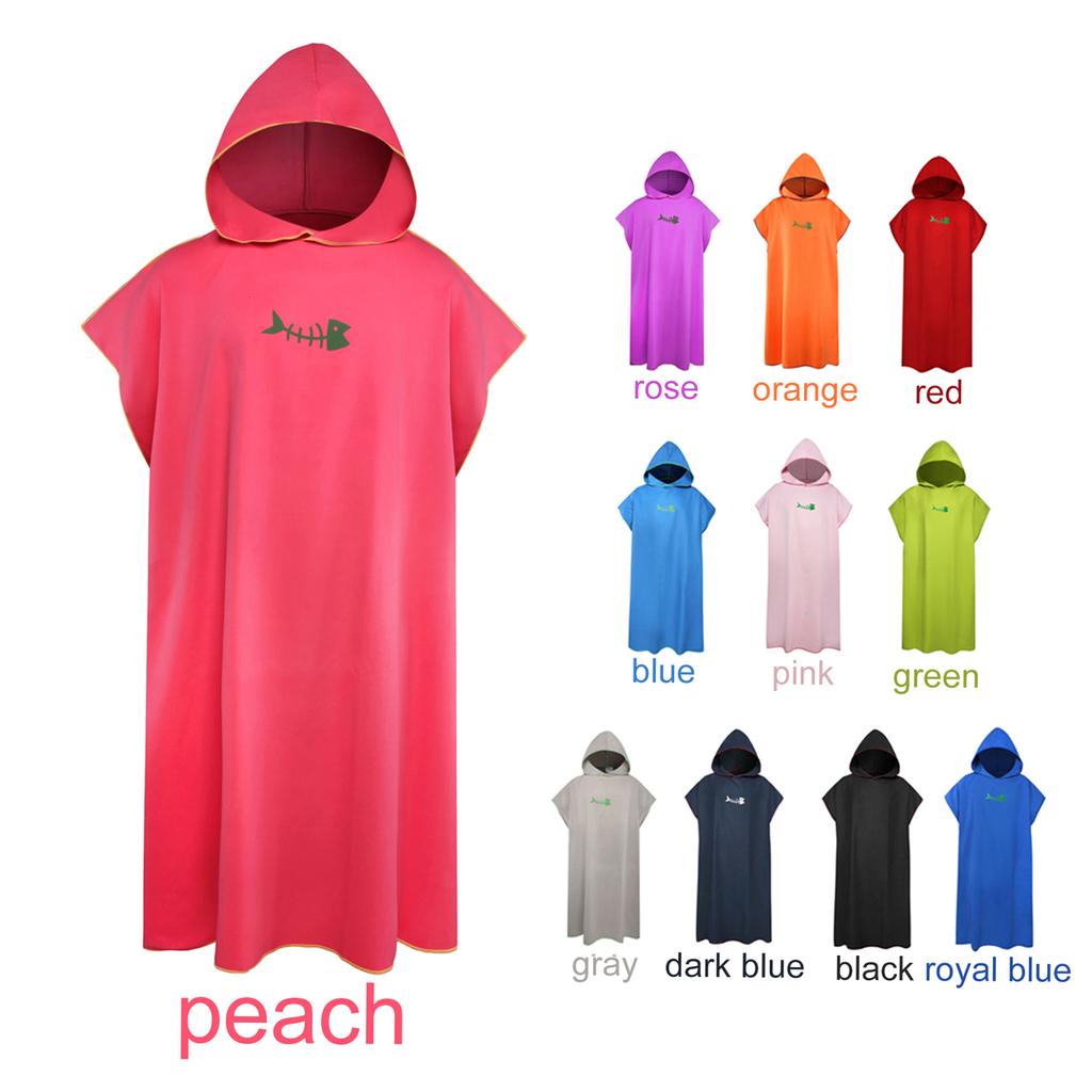 Poncho da Surf Asciugamano per Cambiarsi con Cappuccio Microfibra Coperta da Spiaggia Asciugamano da Bagno Asciugamano da Nuoto Poncho da Spiaggia per Wetsuit per Adulti