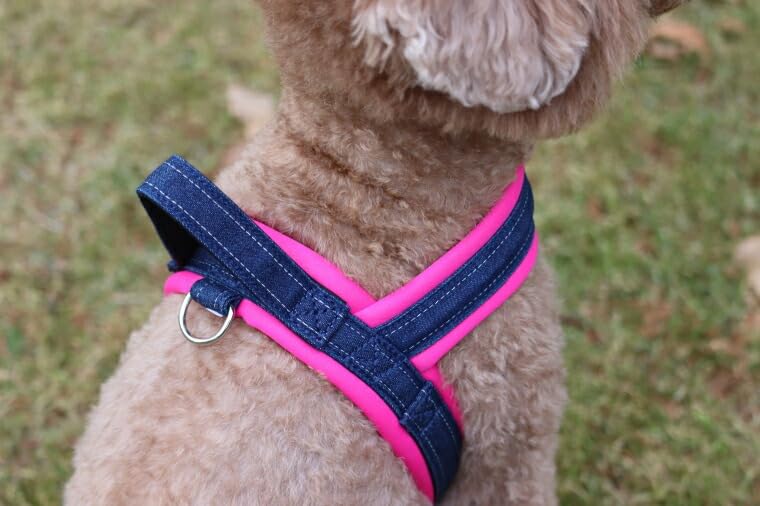 Hakusan Rabbit Harness Neo Dog Harness Pink X Size (Hot Denim, 1)