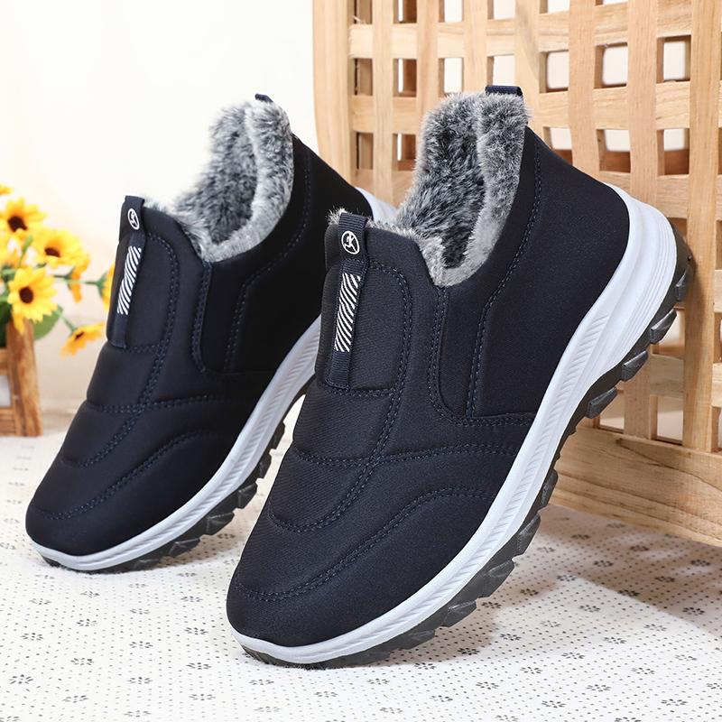 Fashi Winter Snow Boots Men Outdoor Plush Shoes Hiking Ankle Boots Comfortable Men Warm Shoes Work Shoes Footwear Man Sneakers