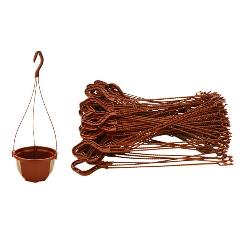 Support de Pot de Fleurs en Plastique Support Suspendu pour Pot de Plantes Crochets de Pot de Jardin Panier Suspendu pour la Maison Décoration de Balcon 24/36cm
