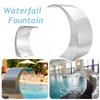Fountain Garden Pool Pond 60*30cm Stainless Steel Pool Accent Solar Fountain Pond Garden Cascade Jardin Swimming Pool Waterfall New