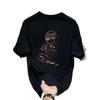 Europäische Station Hohe Sinn Nische Rundhals Leichter Luxus Herren T-Shirt Kurzarm Baumwolle Mode Trend Marke Bedrucktes Grünes T-Shirt Trend
