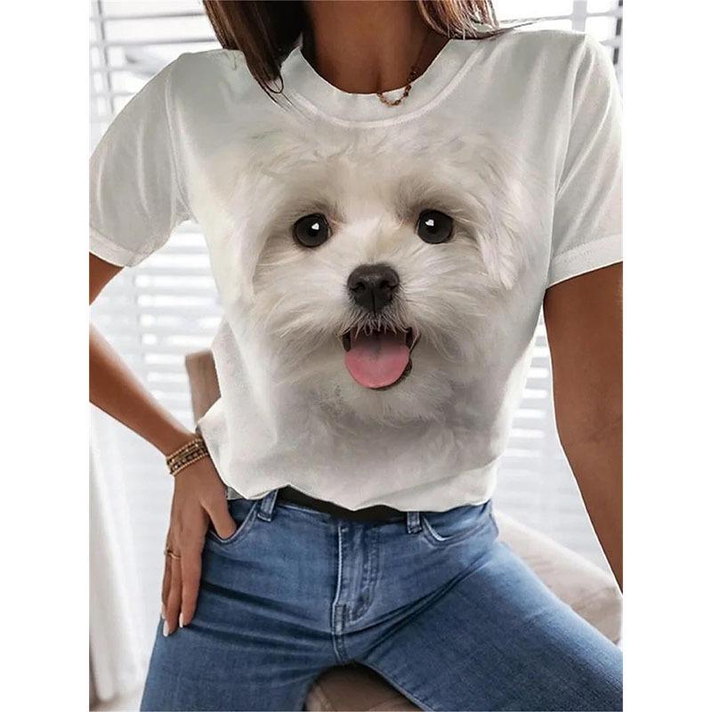New Kitten Animal T-shirt Cat 3D Print Summer Women Short Sleeve T Shirts Streetwear Harajuku Y2k Tops Woman Girls Tees Clothing