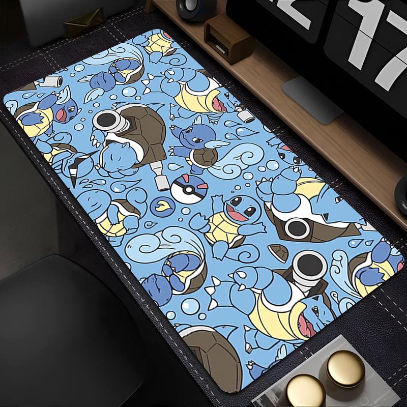 Mouse Pad xcm Pokemon Squirtle Large Gamer Keyboard Desk Mouse Mat Carpet Laptop Rubber Tapis Souris Gaming Notbook Mousepad