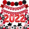 Glückwünsche Abschlussjahrgang 2024 Partyzubehör Abschlussmotto Partydekoration