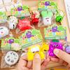 Cartoon Vegetable Squeeze Toy with Bell Ball Chain Stress Slow Rising Vegetable Sensory Fidget Toy Keychain Hanging