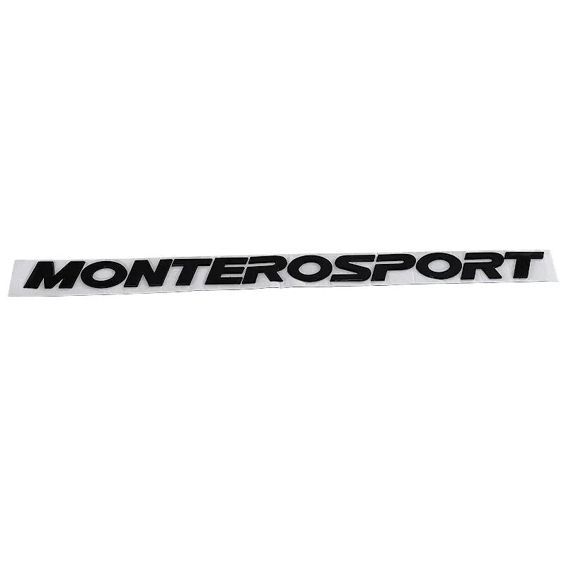 

MONTERO SPORT logo hood badge label car stickers for Mitsubishi Montero 3D logo front head rear trunk refit decals accessories чорний