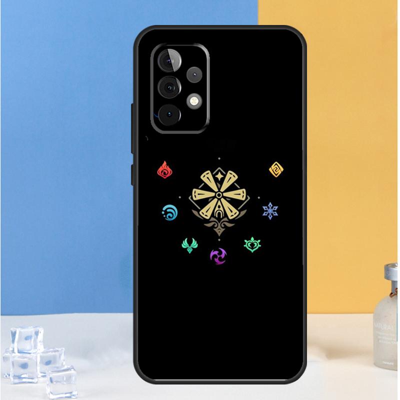Genshin Impact Elements For Samsung Galaxy A55 A35 A15 A13 A33 A53 A36 A26 A16 A54 A34 A14 A32 A52 A56 A05 A06 Case