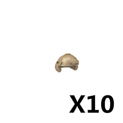 10PCS/LOT MOC Military Building Blocks Soldiers Figure Vest Helmet Belt Mask Earphone Bricks Army Accessories Toys J021