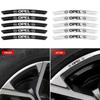 4 Stück Auto Radnabe Abzeichen Felge 3D Aufkleber für OPC Astra Insignia Mokka Zafira Corsa Vectra C D Antara Autozubehör