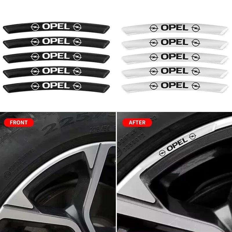 4Pcs Car Wheel Hub Badge Tire Rim 3D Stickers for Opel OPC Astra Insignia Mokka Zafira Corsa Vectra C D Antara Car Accessories