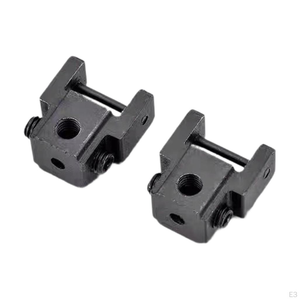 2x Scroll Saw Clamp Holder Spindle Less Adapter Professional Replacement Black Heavy Duty Easy To