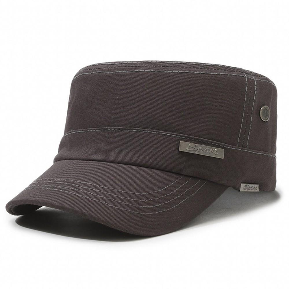 Fashion Sunscreen Cadet Hat Adjustable Cotton Sun Hat Anti-Uv Casual Flat Top Hats Fishing