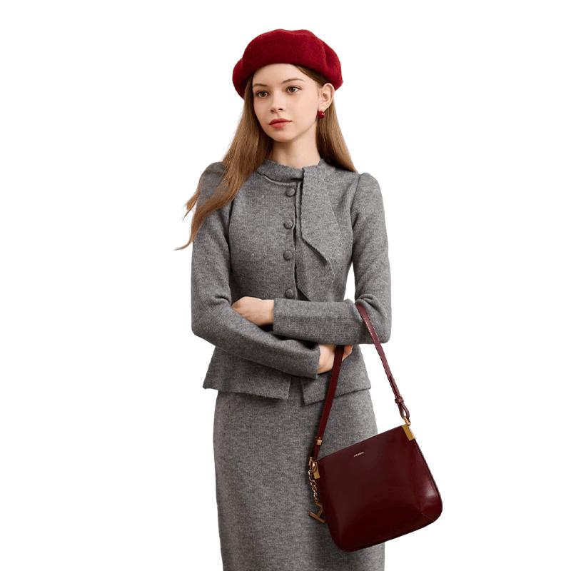 Xiangying Women s French Style Knit Cardigan S