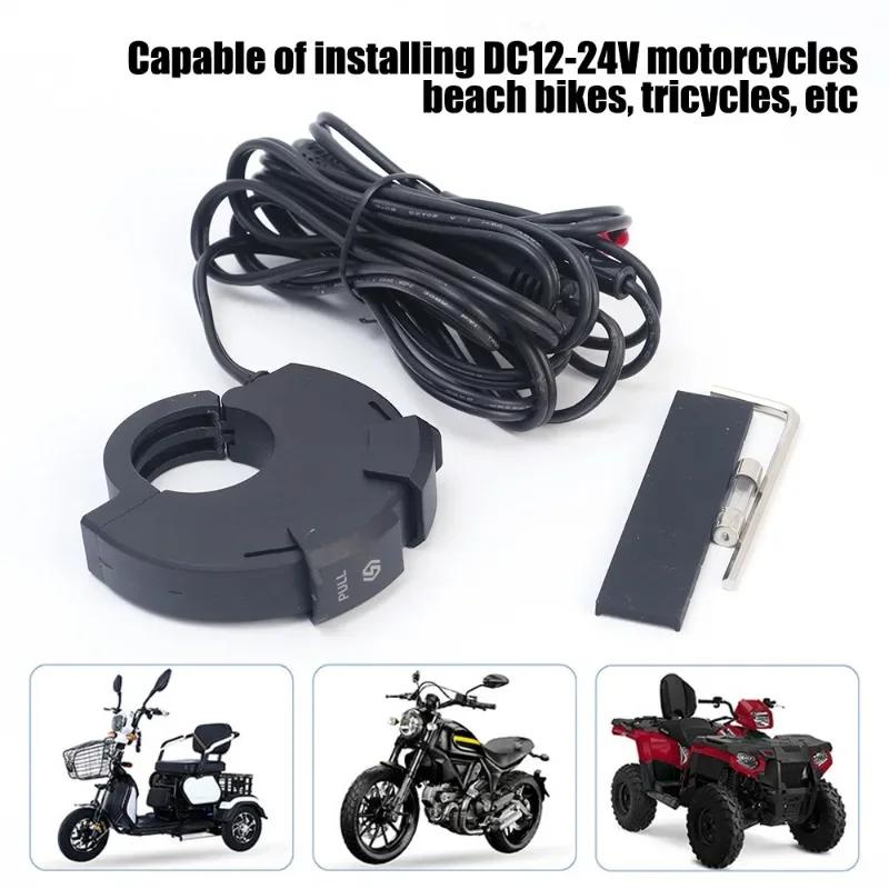 Motorcycle Charger QC 3.0 USB Fast Charging Type-C USB Dual Port Phone Charger Waterproof Socket 12-24V Moto Bike Chargers Plug