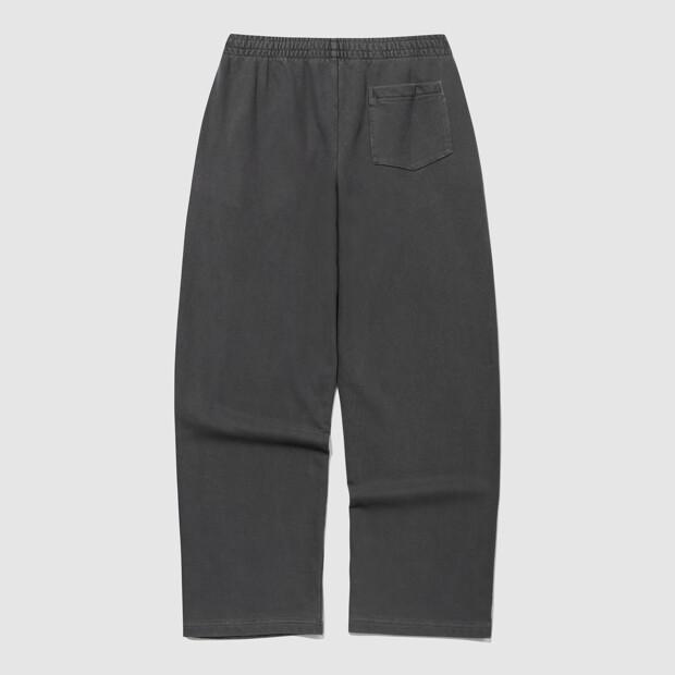 UMBRO Hbl Garment Dyed Graphic Wide Straight Sweatpants Charcoal (Uq323Cfp98)
