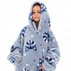 Blanket Sweatshirt Oversize Children's Blanket Sweatshirt 2In1 Raccoon Nativity Scene Pajamas Blanket