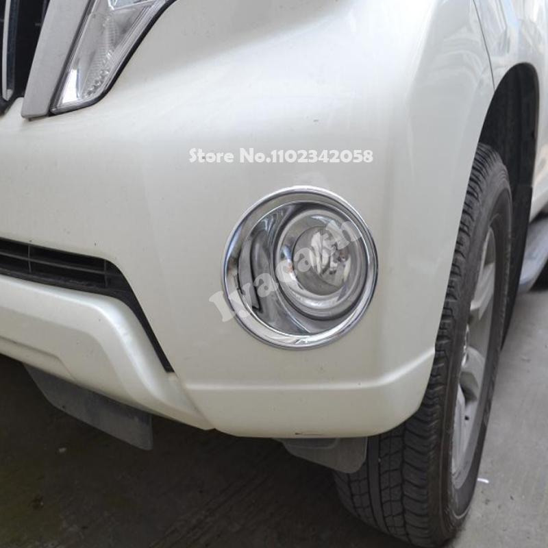 For Toyota Land Cruiser Prado FJ150 FJ 150 2014-2017 Exterior Accessories ABS chrome rearview Front rear corner foglamp cover