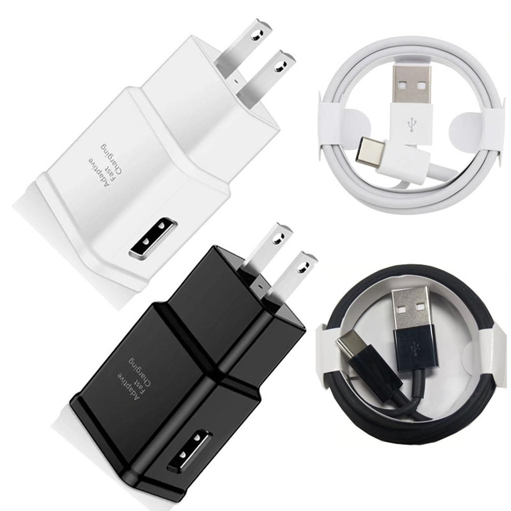 15W Fast Charging Adapter with USB Type C Cable Compatible with Samsung TA20 US Plug for S8 S10 Models Travel Charger