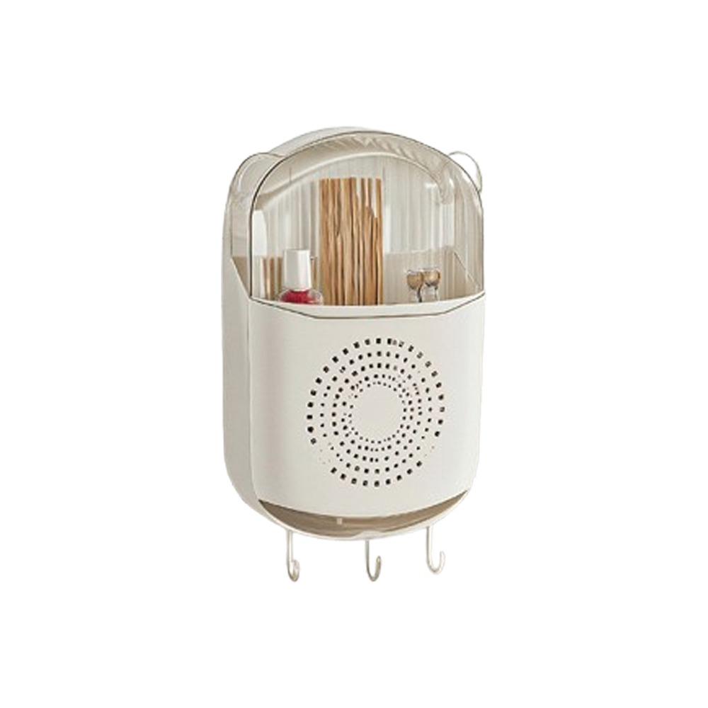 With Lid Wall-Mounted Chopstick Holder Dustproof Kitchen Cutlery Container  For Home Kitchen