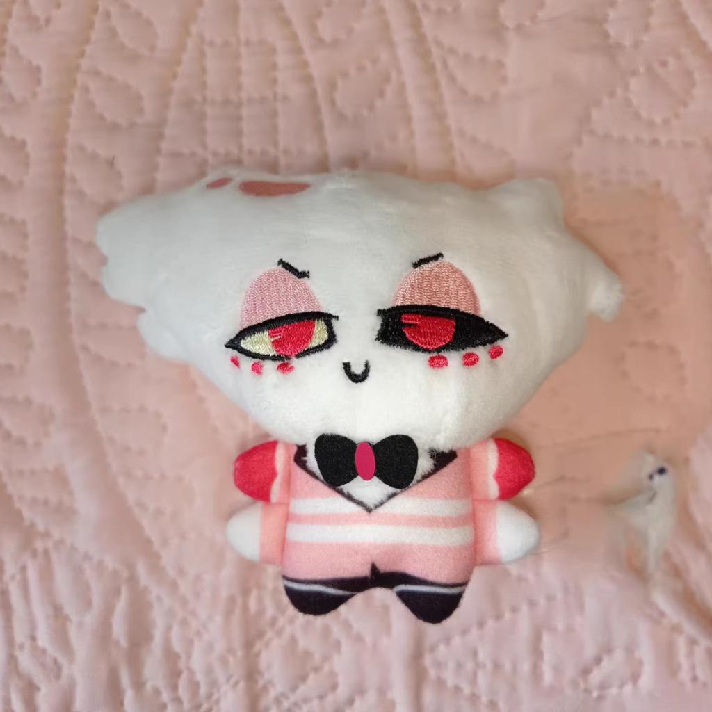 New  10cm Hazbin Hotel Vox Lucifer Ko Version Not Genuine Plush Doll Cute Anime Peripherals Toy Birthday Christmas Gift
