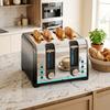 4-Slice Toaster with 7 Browning Levels, Reheat, Defrost and Cancel Function