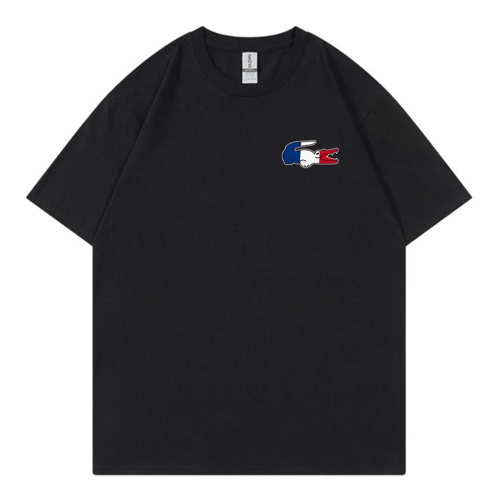 Heavyweight pure cotton white black short sleeved T-shirt with printed text for summer original bottom shirt top