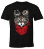 Men's Cat Cat Steam-Punk Moonworks® T-Shirt-