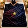 Flannel BlanketLyon FC Warm Soft Throw Blanket for Indoor Sofa Bed Living Room Use