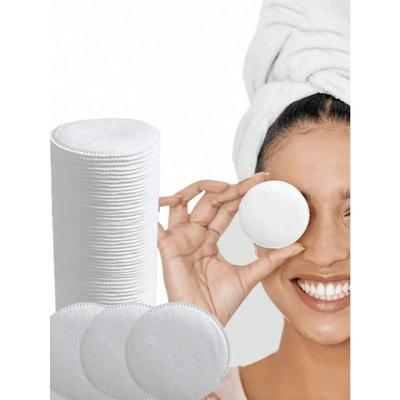 100 Stück Wiederverwendbare Runde Make-up-Entferner-Pads, Weich, Reizarm, Geeignet für Gesicht, Augen, Hautpflege und Make-up-Entfernung