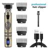 Rechargeable Metal Hair Clipper: Oil Head, Carving, Bald, and Cross-Border Electric Razor.